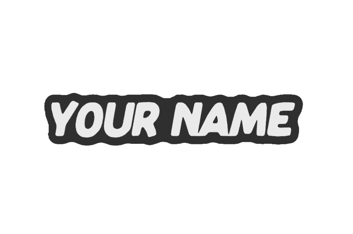 Custom Nametag keychain